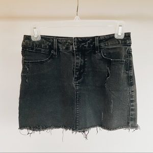 American Rag Black Denim Mini Skirt
